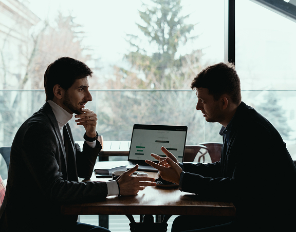 business man having a meeting